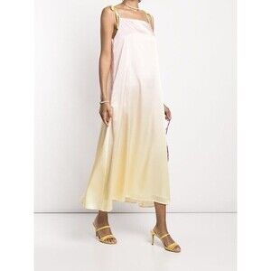 APPARIS Slip Dress Size XXS Yellow Pink Ombre Latika Maxi
